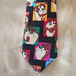 Official LOONEY TUNES MANIA TAZMANIAN DEVIL TIE 4" VINTAGE